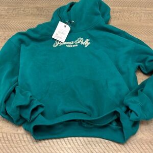 Princess Polly Teal Hoodie